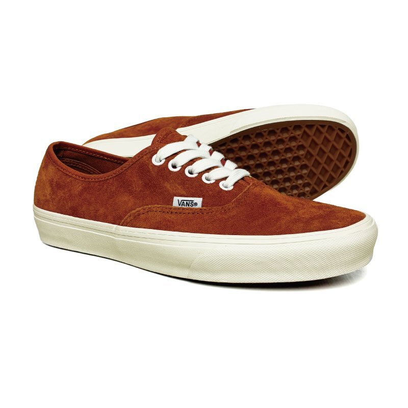 新品 VANS バンズ US企画 AUTHENTIC オーセンティック ピッグスウェード バーントオレンジ 暖色ウォームカラー メンズ US6(24cm)拍卖