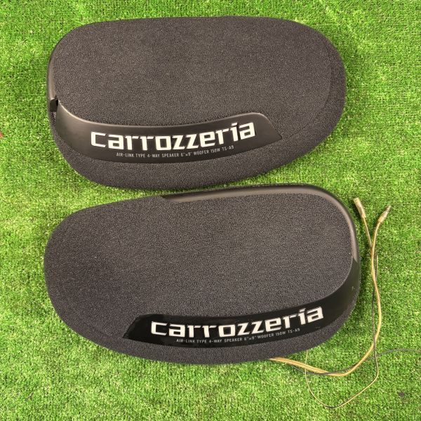 PIONEER carrozzeria TS-A9 ペア 置き型スピーカー ジャンク品 現状渡し 割れキズあり 動作未確認 パイオニア拍卖