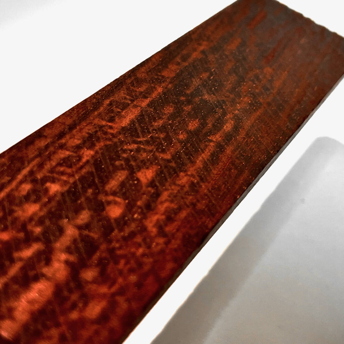★ 老紅木 極上杢 185mm 切落板材 希少材最高峰 絶滅保護材 トチ 杢『神の木 金星』Sandalwood レッドサンダー ハンドル材 寄木 木軸 ペン拍卖