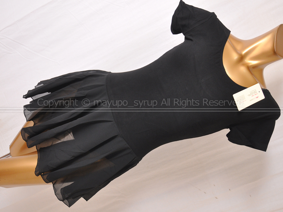 K2060-25★新品 Daydance スカート付きバレエレオタード 黒 XXL拍卖