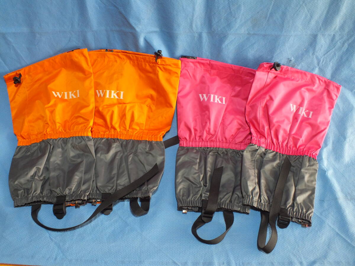 制作元不明 WIKI 登山用 ゲイター トレッキング レッグカバー 未使用 2セット  60サイズでの発送拍卖