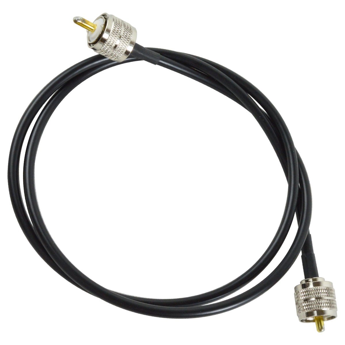 【送料250円】50Ω 100cm 同軸ケーブル MP-MP 1m 延長ケーブル 両端 MP M型コネクタ アマチュア無線 低損失 延長 中継 ケーブル 1本拍卖