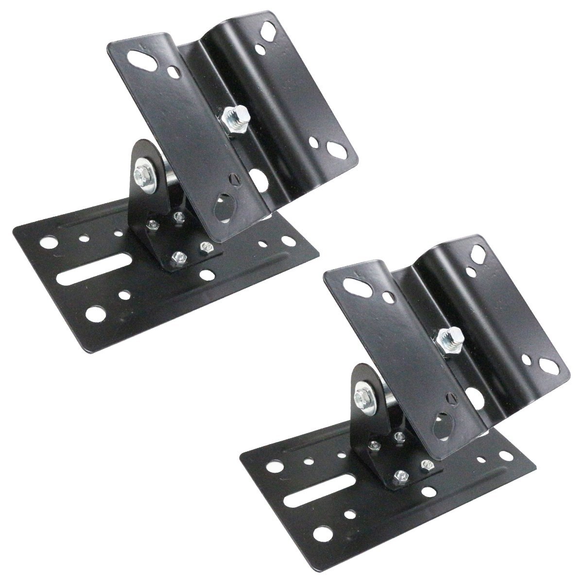 2個 スピーカー用 ブラケットステー 壁掛け 天吊り 耐荷重20㎏ アーム マウント スタンド 天井 吊り下げ金具 クランプ 角型拍卖