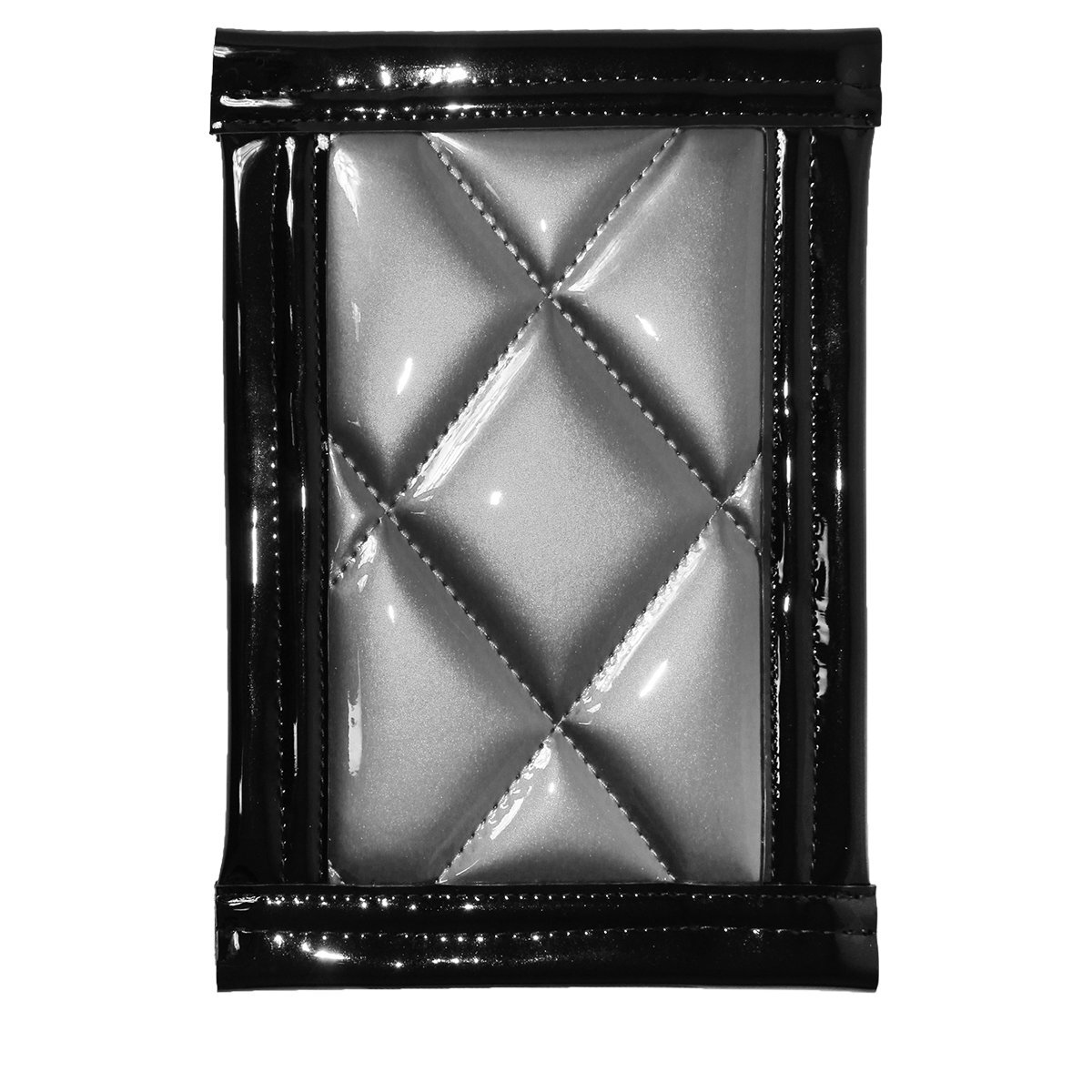 トラック 泥除け マット マッドフラップ 180mm×270mm 18cm×27cm ブラック×シルバー 黒縁 黒フチ 銀色 メタリック 泥よけ マッドガード拍卖