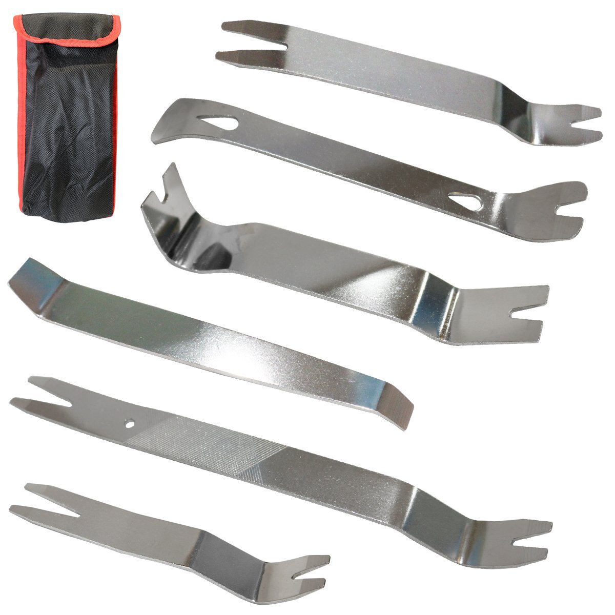 ステンレス 内張り はがし 6点セット 内装 外装 パネル 剥がし 外し 強力 リムーバー レンズカバー 6本 6pcs ヘラ 車 工具拍卖