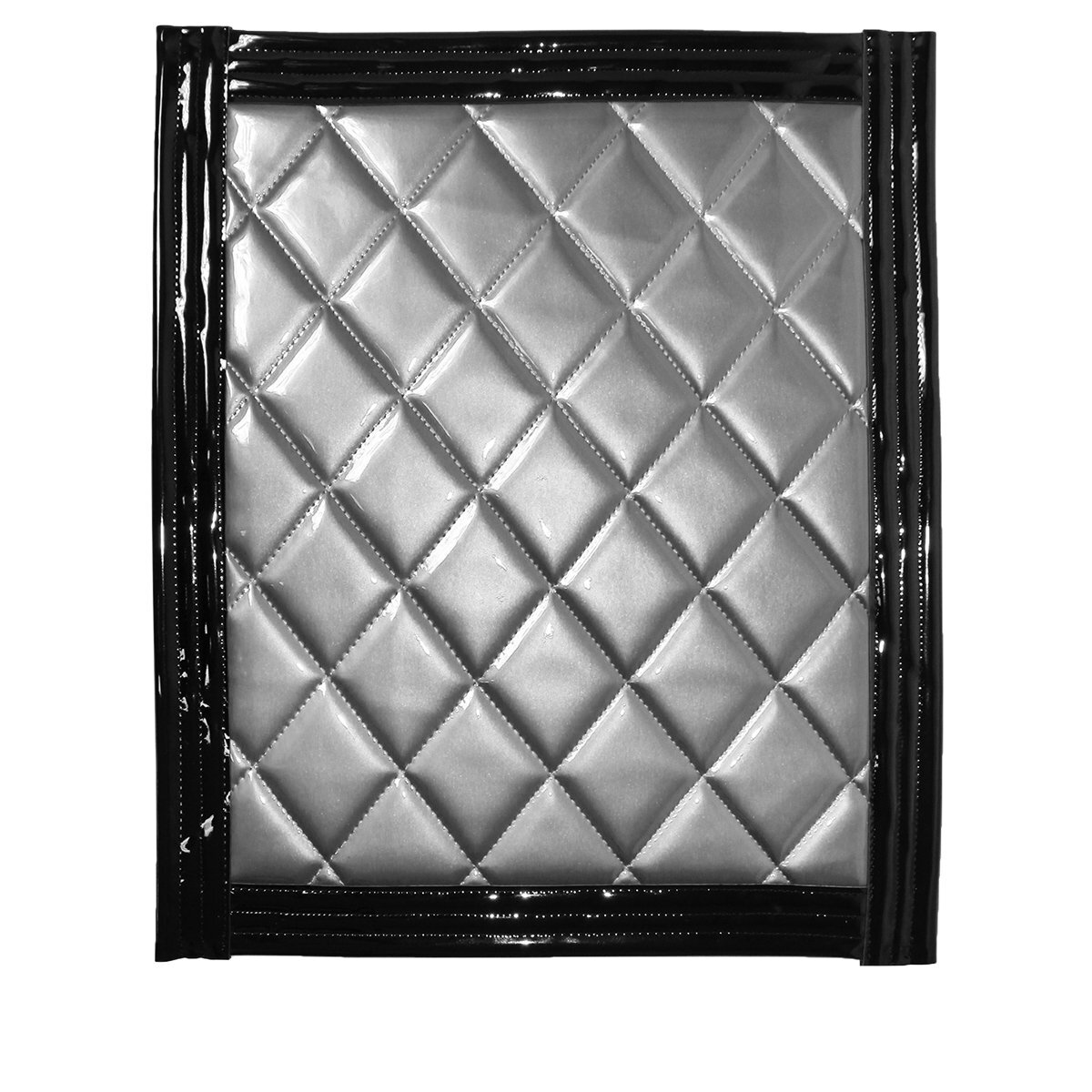 トラック 泥除け マット マッドフラップ 500mm×600mm 50cm×60cm ブラック×シルバー 黒縁 黒フチ 銀色 メタリック 泥よけ マッドガード拍卖