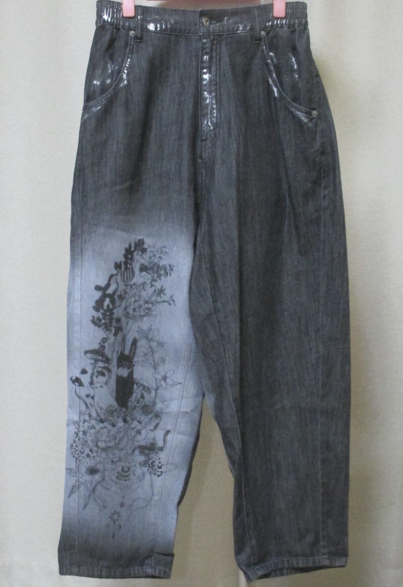 【格安!☆Scolar/スカラー*ペイントデニム 735 黒】拍卖