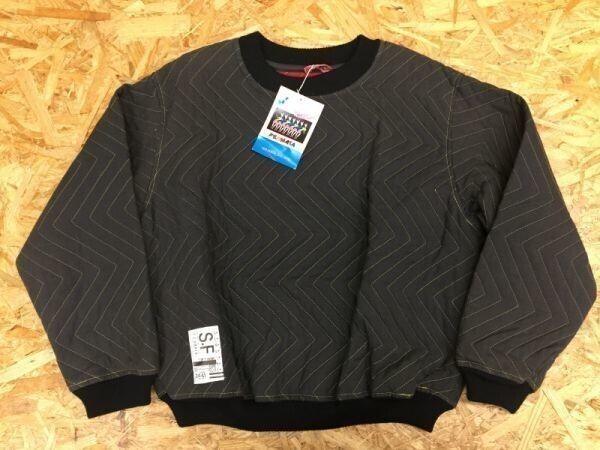 スタジオ フェルマータ STUDIO FERMATA キルティングトレーナー レディース 原宿 オールド レトロ ストリート チャコールグレー拍卖