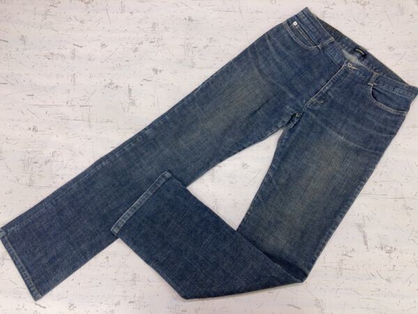 Le Minor ルミノア アメカジ フレンチワーク 絣 カスリ ストレート デニムパンツ ジーンズ ボトムス メンズ ジップフライ 日本製 40 紺拍卖