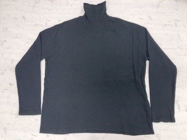 SICKOS シッコス オーバーサイズ ビッグシルエット 韓国製 90s モード ストリート タートルネック カットソー トップス メンズ 黒拍卖