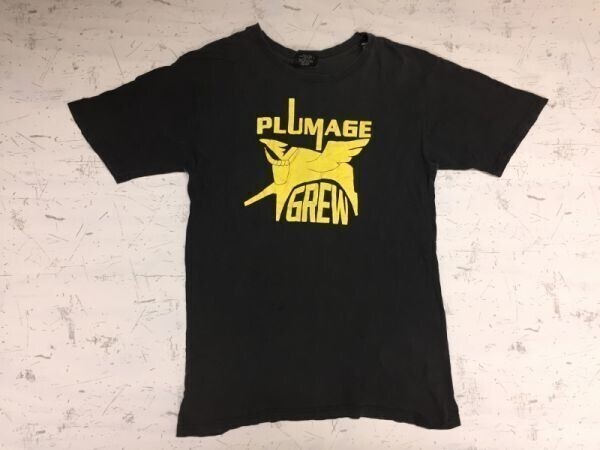free beat アメカジ ロック PLUMAGE GREW バッファロー キメラ 半袖Tシャツ メンズ 薄手 コットン100% M チャコールグレー拍卖