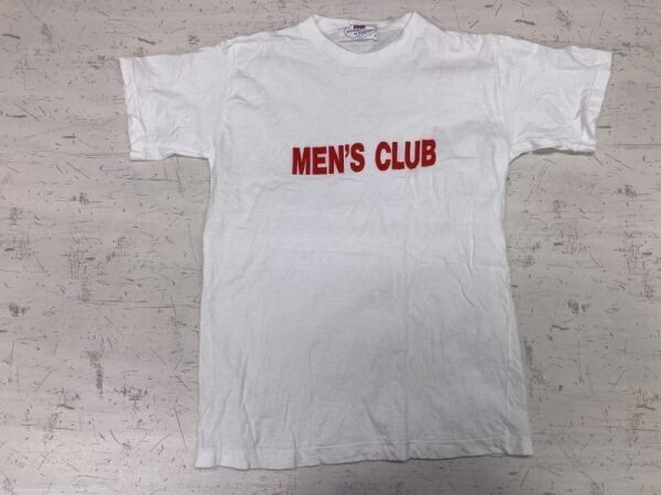 JOYMARK DESIGN ジョイマーク デザイン メンズクラブ MEN'S CLUB 90s ドメスティック 半袖Tシャツ メンズ シングルステッチ M 白拍卖