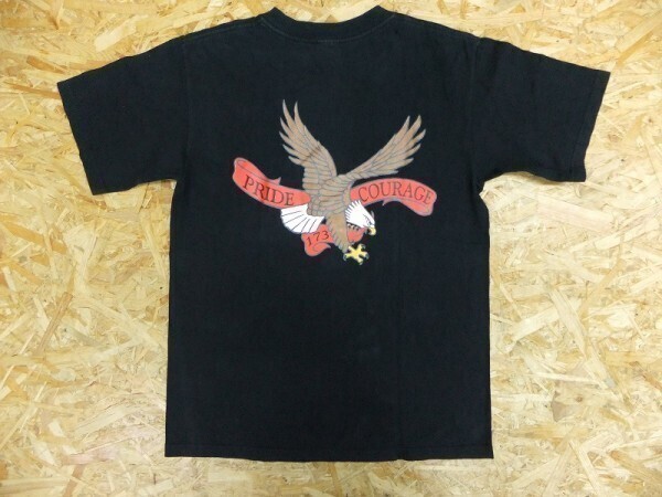 ブラジル リオ本部警察アカデミー バックプリント 海外警察学校 Tシャツ 黒 サイズS 古着拍卖