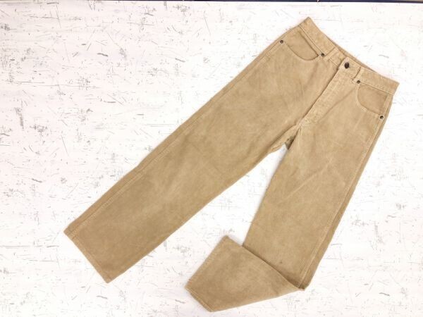 フルーツオブザルーム FRUIT OF THE LOOM アメカジ レトロ テーパード 太畝 コーデュロイパンツ ボトムス レディース 綿100% W66 キャメル拍卖