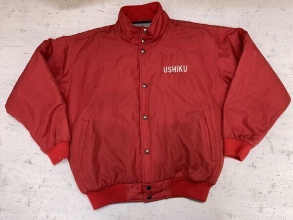 SSK BASEBALL エスエスケイ 牛久 少年野球 ベースボール グラウンドコート 中綿ジャケット メンズ 刺繍 ポリエステル100% サイズO 赤拍卖