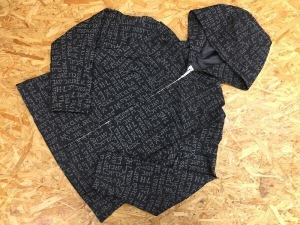 H・L アッシュエル HENRI LUC CHAPUIS 婦人服 スポーツ パーカー 肩パット有 ブルゾン ジャケット レディース 総柄 袖取り外し可能 黒拍卖