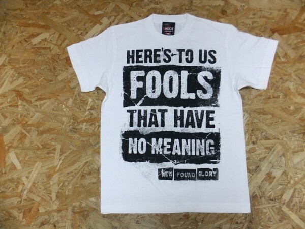 SHOOT キッズサイズ レディースも◎ New Found Glory ニューファウンドグローリー ポップパンクバンド プリントTシャツ 白拍卖