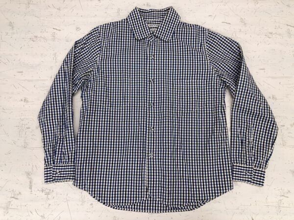 ALL ORDINARIES オールオーディナリーズ アメカジ トラッド ギンガムチェック 長袖シャツ メンズ 日本製 青紺白拍卖