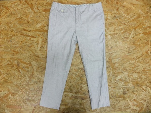 UNITED ARROWS ユナイテッドアローズ 日本製 サブリナパンツ スラックス レディース 38 ライトグレー拍卖