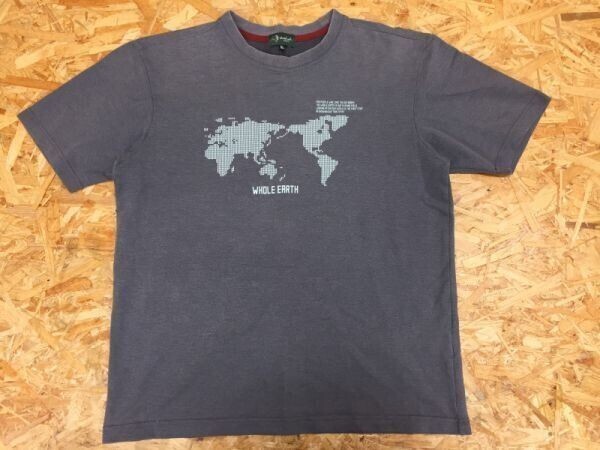 Whole Earth Collection ホールアース コレクション 半袖Tシャツ メンズ descente カジュアル デサント製 XL ライトグレー拍卖