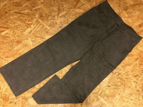 コフィコレクト KOFI COLLECT NATURAL BEAUTY BASIC 微光沢 大きめポケット ワーク ワイドパンツ レディース コットン100% L カーキ拍卖