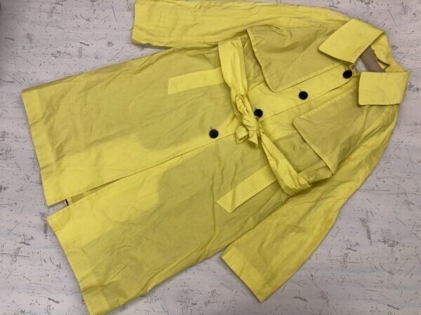 ANALOG LIGHTING アナログライティング 良色◎ 英国トラッド風 ドメスティック モード シングル トレンチコート レディース 黄色拍卖