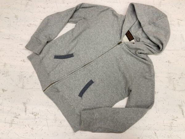 キューブシュガー CUBE SUGAR アメカジ 裏パイル ジップアップ スウェット パーカー レディース M グレー拍卖