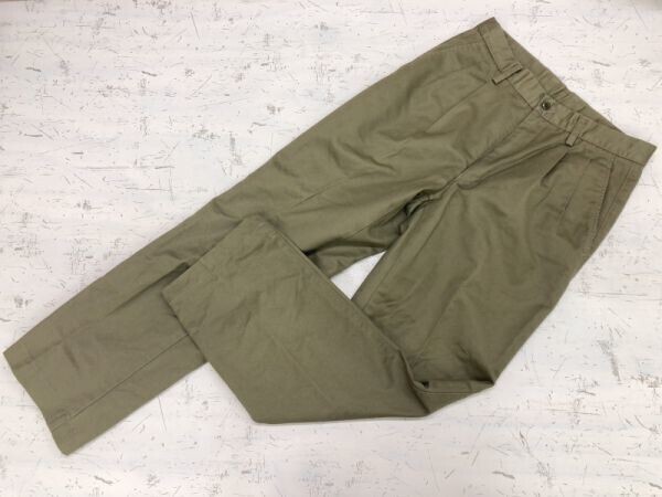 ユニクロ UNIQLO オールド アメカジ トラッド タック入り チノ トラウザーズ パンツ ボトムス メンズ 76 ベージュ拍卖