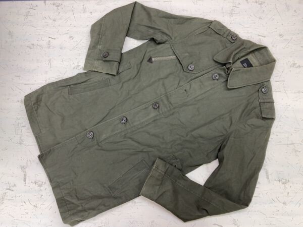 ザラ マン ZARA MAN ロック ミリタリー モード Y2K 00's 古着 フェアリーグランジ ミリタリージャケット メンズ S カーキ拍卖