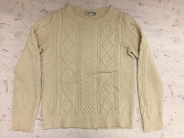 ユニクロ UNIQLO イネスドラフレサンジュ INES DE LA FRESSANGE フィッシャーマン ケーブル編み アランニットセーター レディース M 生成拍卖