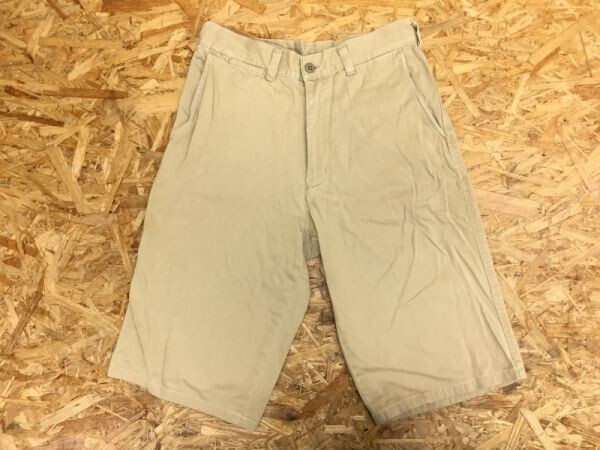エドウィン EDWIN ミリタリー US NAVYタイプ チノ ハーフ ショートパンツ メンズ 日本製 綿100% 31 ベージュ拍卖