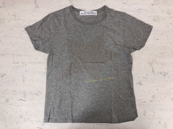 Education from Youngmachines エデュケーションフロムヤングマシーン スタッズ 半袖Tシャツ カットソー レディース 1 グレー拍卖