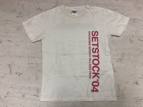 セットストック SETSTOCK 2004 広島 備北丘陵公園 フェス 氣志團 斉藤和義 半袖Tシャツ カットソー キッズ・レディース 150 白拍卖