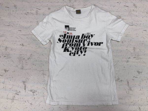 くるり ツアーグッズ I'm a Boy Soul Survivor from Kyoto 邦楽 ロック バンド 半袖Tシャツ カットソー サイズ XS 白拍卖