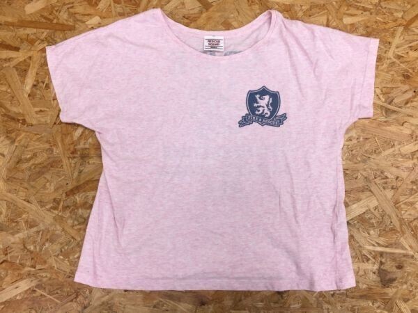 RESCUE SQUAD レスキュースクワッド 半袖Tシャツ レディース 霜降り カットソー バックプリント有 M ピンク拍卖