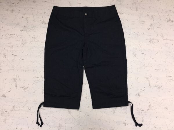 ヘリーハンセン HELLY HANSEN アウトドア クロップド七分丈 パンツ レディース コットン98% ポリウレタン2% 裾ドローコード 28 紺拍卖