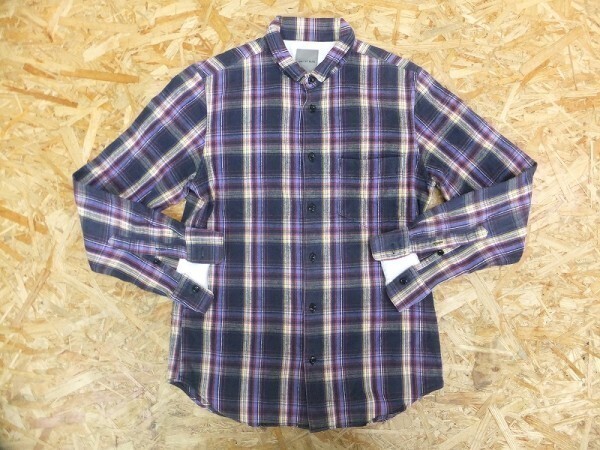 SHIPS JET BLUE シップス ジェットブルー メンズ 日本製 綿 コットン100% アメカジ チビ襟 チェックシャツ 紺 赤 黄 サイズS拍卖