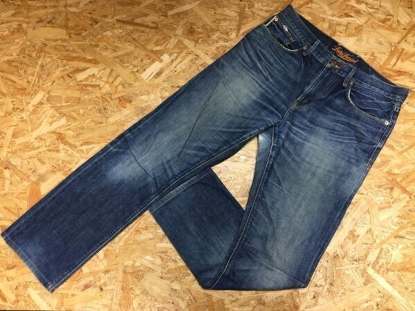 ラッキーブランド レジェンド LUCKY BRAND LEGEND デニムジーンズ パンツ メンズ 121ストレート 赤耳 セルビッチ アメカジシンプル 31 紺拍卖