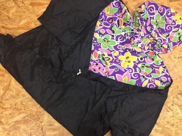 HOT RELATION ストリート 雨具 カッパ ポンチョ 裏地メッシュ オーバーサイズ ブルゾン メンズ バックプリント有 薄手 黒拍卖