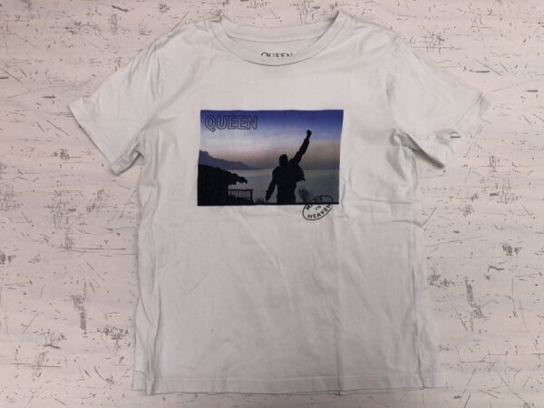 クイーン QUEEN ジーユー GU メイド・イン・ヘヴン MADE IN HEAVEN コラボ 半袖フォトTシャツ カットソー レディース L 白拍卖