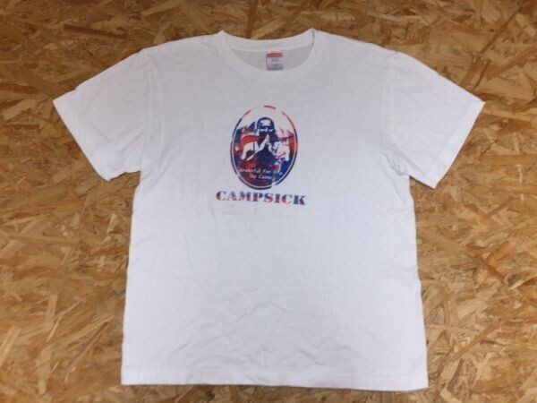 CAMPSICK キャンプシック半袖Tシャツ メンズ キャンプ中毒 アウトドア キャンパー キャンプに行こう! ソロ グランピング拍卖