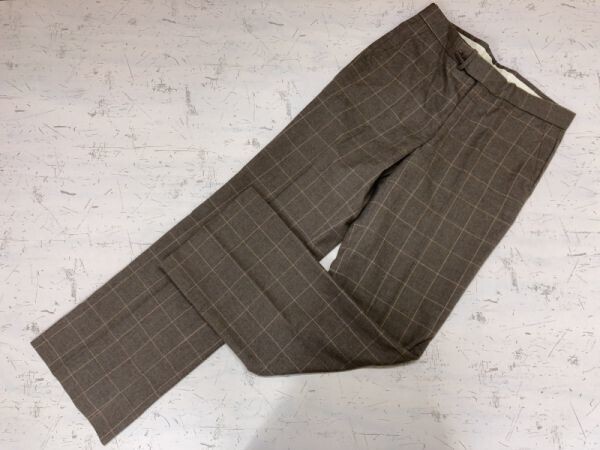 SEIYU 西友 国産レトロ オールド 古着 ウインドウペンチェック トラウザーズ スラックスパンツ ボトムス メンズ 76 ベージュ拍卖