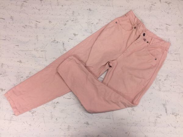 C.X.FIELDS レトロ古着 ファンシー アメカジ 可愛い オールド テーパード カラーパンツ ボトムス レディース 31 ピンク拍卖