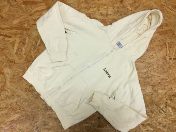 Labrador Retriever ラブラドールレトリバー フルジップアップ スウェットパーカー コットン100% 日本製 レディース M オフホワイト拍卖