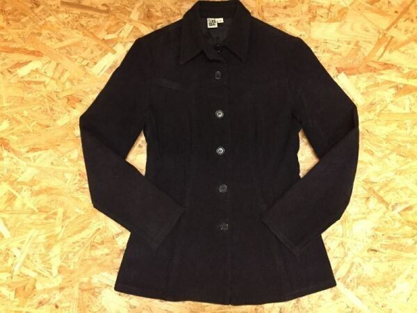 マックススタジオ MAX STUDIO レトロ トラッド クラシック エレガント 中畝コーデュロイ カバーオールジャケット レディース 厚手 4 黒拍卖