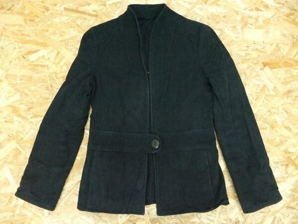 Adam et Rope アダム・エ・ロペ レディース 日本製 スタンドカラー スタイリッシュジャケット 黒 サイズ38拍卖