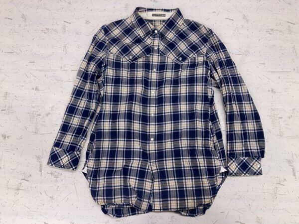 ジャコメッティ Giacometti. ドメスティック モード ストリート アメカジ チェック長袖ウエスタンシャツ レディース 日本製 38拍卖