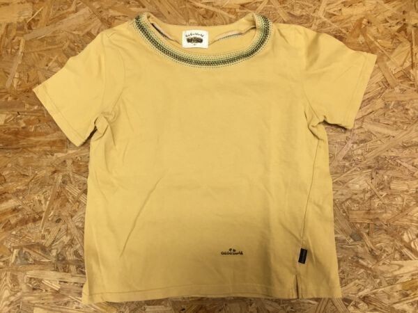 GU GU WORLD グーグーワールド 犬 ワンちゃん 婦人服 半袖Tシャツ レディース 刺繍 M 黄色拍卖