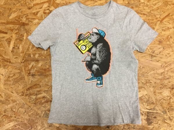 ギャップ GAP KIDS ストリート ゴリラ 半袖Tシャツ キッズ XXL ライトグレー拍卖