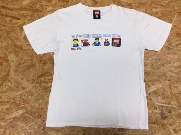 LEGO レゴ 半袖Tシャツ メンズ 那須ハイランドパーク レゴミュージアム スーベニア 働く人形 トイ ポッププリント S 白拍卖
